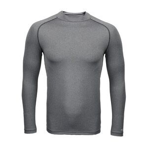 Rhino Mens Thermal Underwear Long Sleeve Base Layer Vest Top / Heather Grey